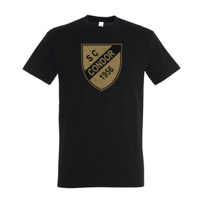 T-Shirt Vintage Logo, schwarz
